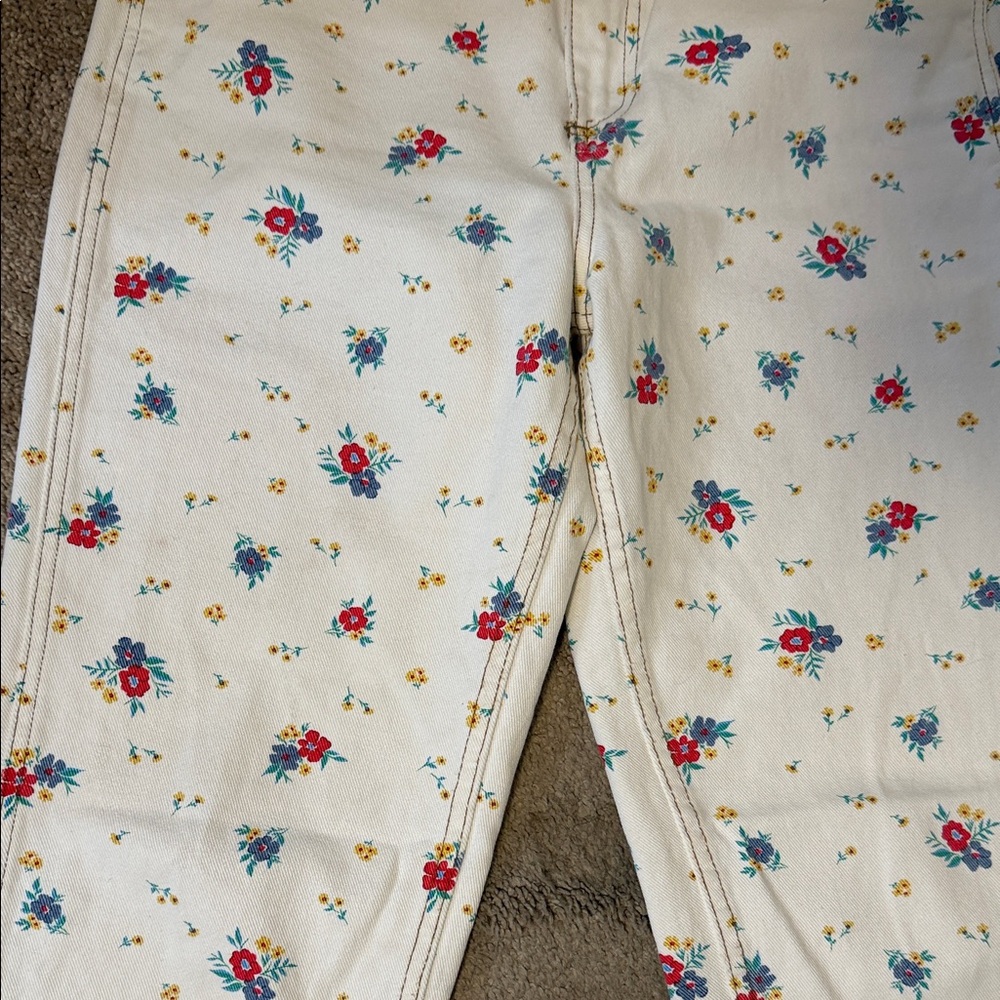 Billabong X Wrangler She's Cheeky High Rise Floral Jeans Size 27 - Picture 6 of 9